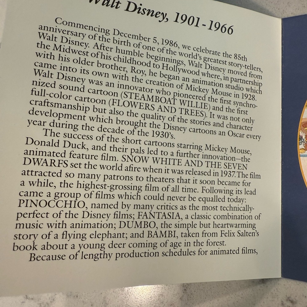 Disney Original Collector's Plate in box - Picture 8 of 10